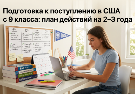Подготовка к поступлению в США с 9 класса: план действий на 2&ndash;3 года